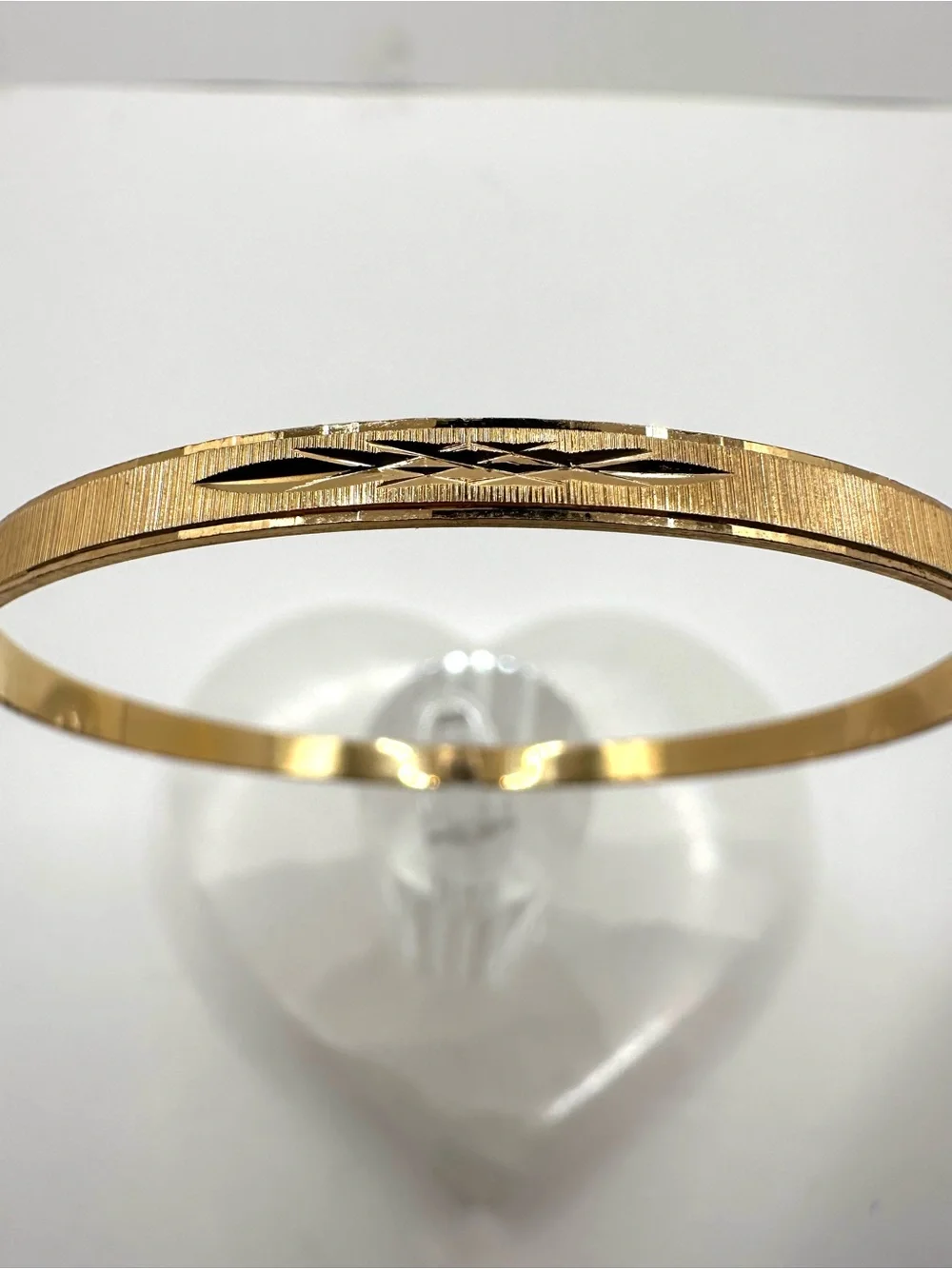 Gold Vintage 14k Gold Filled X Patterned Bangle